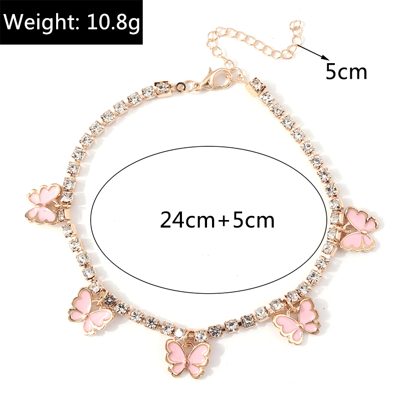 Fashion Butterfly Alloy Plating Womenu0027S Anklet 1 Pair