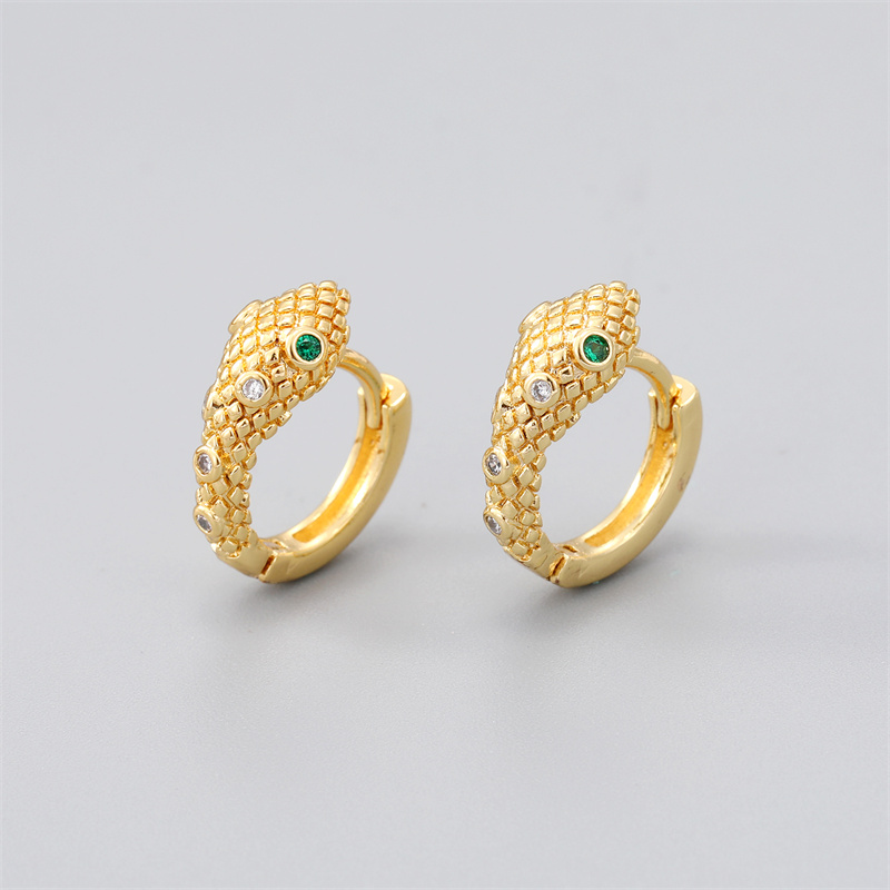 Simple Style Irregular Gold Plated Enamel Artificial Pearls Zircon Womenu0027S Hoop Earrings 1 Pair