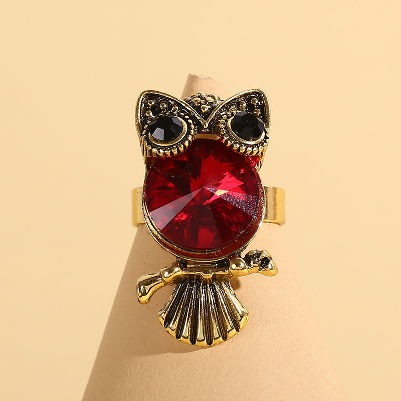 Cute Cat Alloy Inlay Rhinestones Womenu0027S Open Ring 1 Piece