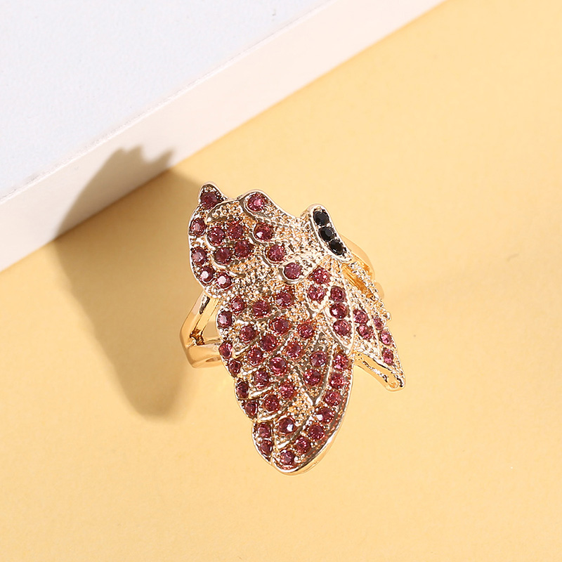 Elegant Butterfly Alloy Inlay Rhinestones Womenu0027S Open Ring 1 Piece