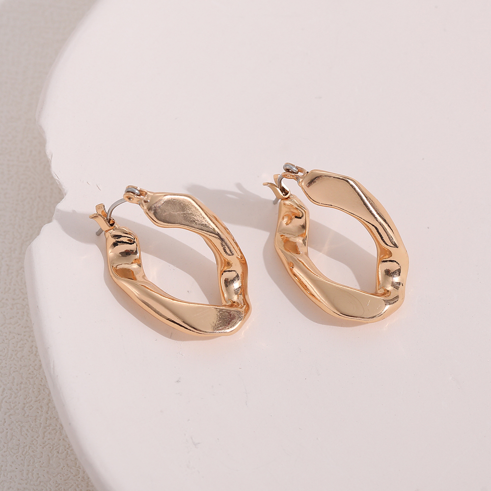 Simple Style Irregular Alloy Plating Womenu0027S Drop Earrings 1 Pair