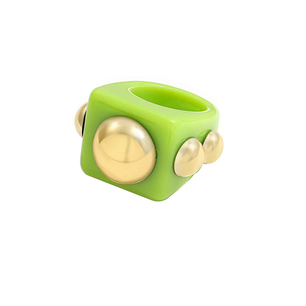 Simple Style Synthetic Resin Womenu0027S Rings 1 Piece