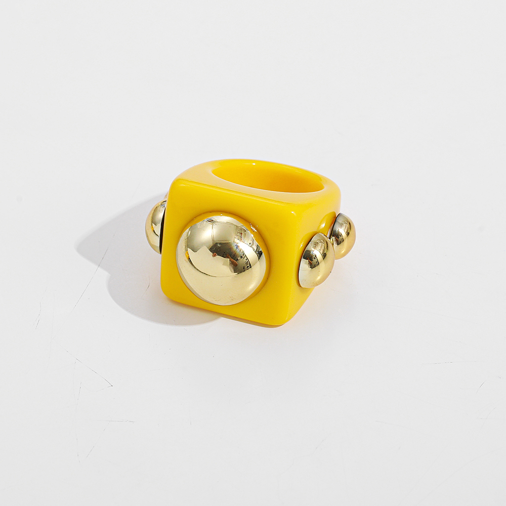 Simple Style Synthetic Resin Womenu0027S Rings 1 Piece