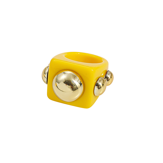 Simple Style Synthetic Resin Womenu0027S Rings 1 Piece