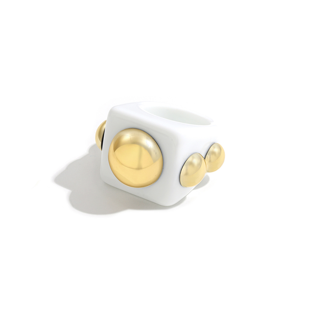 Simple Style Synthetic Resin Womenu0027S Rings 1 Piece