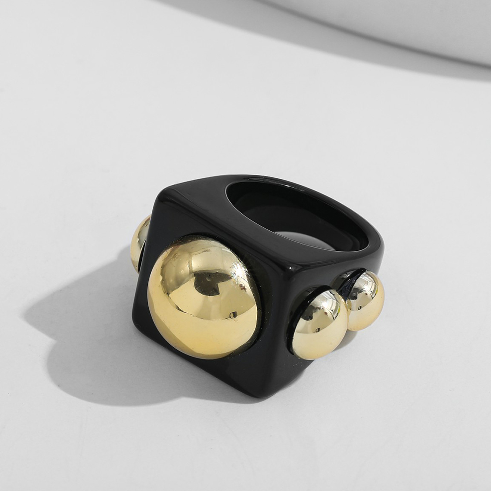 Simple Style Synthetic Resin Womenu0027S Rings 1 Piece