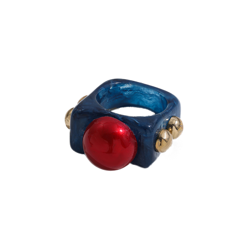 Simple Style Synthetic Resin Womenu0027S Rings 1 Piece