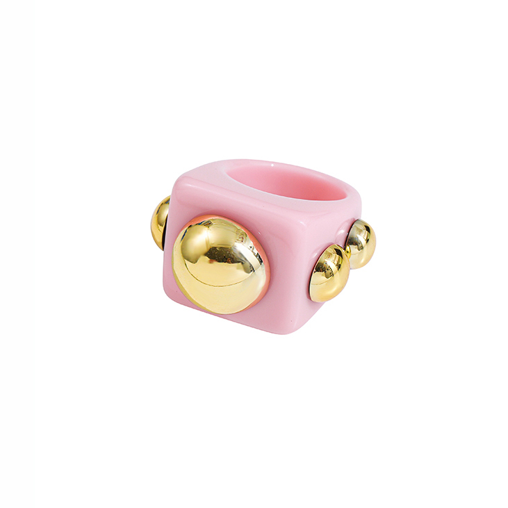 Simple Style Synthetic Resin Womenu0027S Rings 1 Piece