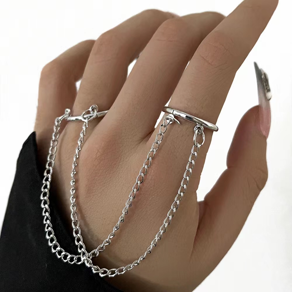 Simple Style Geometric Iron Plating Womenu0027S Rings