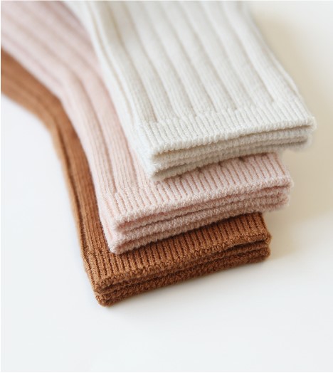 Children Unisex Fashion Solid Color Cotton Crew Socks