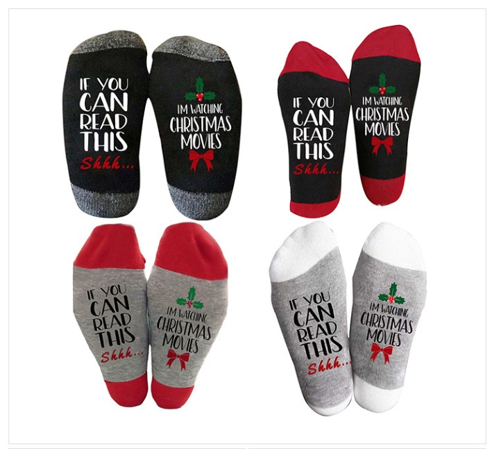 Unisex Fashion Letter Cotton Crew Socks