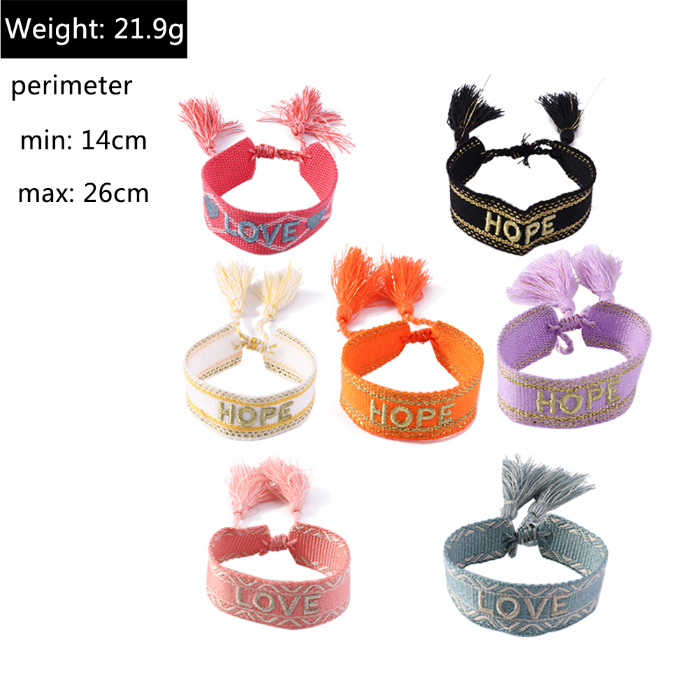 Fashion Letter rope Knitting Womenu0027S Bracelets 1 Piece