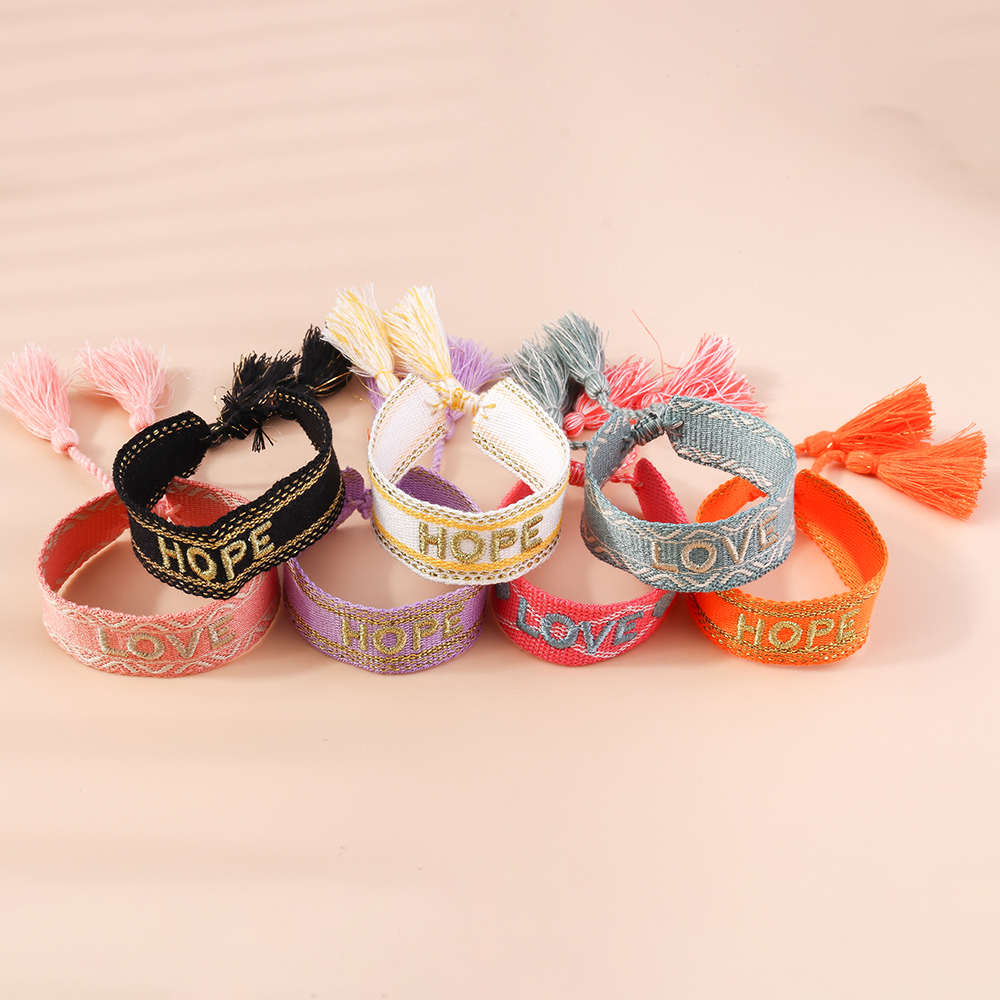 Fashion Letter rope Knitting Womenu0027S Bracelets 1 Piece