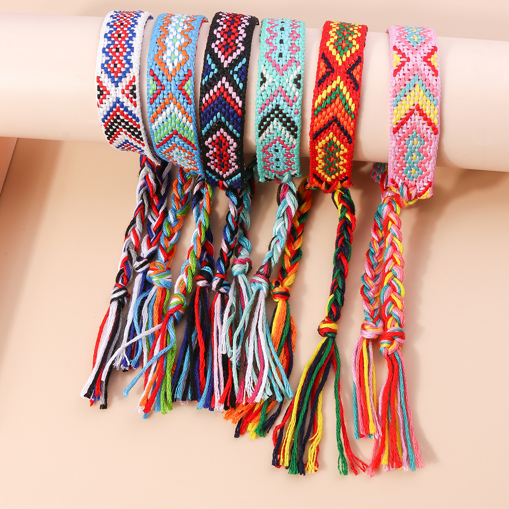 Cute Retro Sweet Geometric rope Knitting Womenu0027S Bracelets 1 Piece