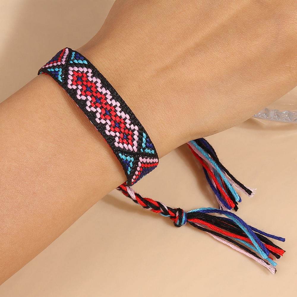 Cute Retro Sweet Geometric rope Knitting Womenu0027S Bracelets 1 Piece