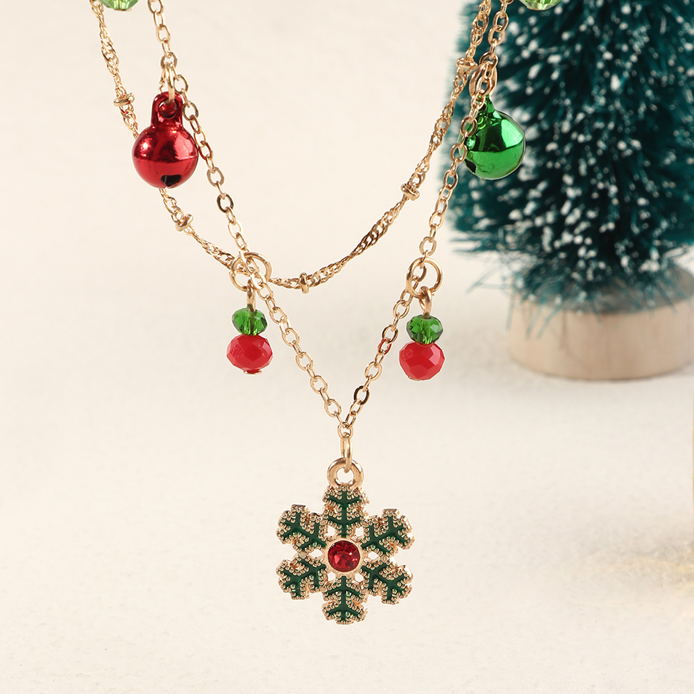 Sweet Snowflake Alloy Patchwork Artificial Crystal Womenu0027S Pendant Necklace 1 Piece