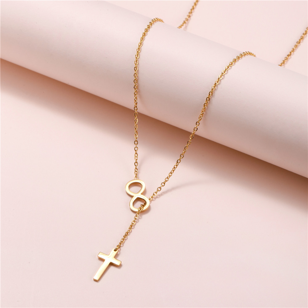 Fashion Cross Alloy Plating Womenu0027S Pendant Necklace 1 Piece