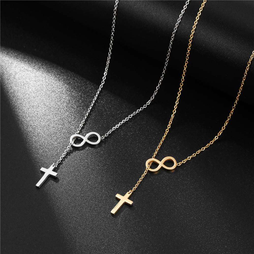 Fashion Cross Alloy Plating Womenu0027S Pendant Necklace 1 Piece