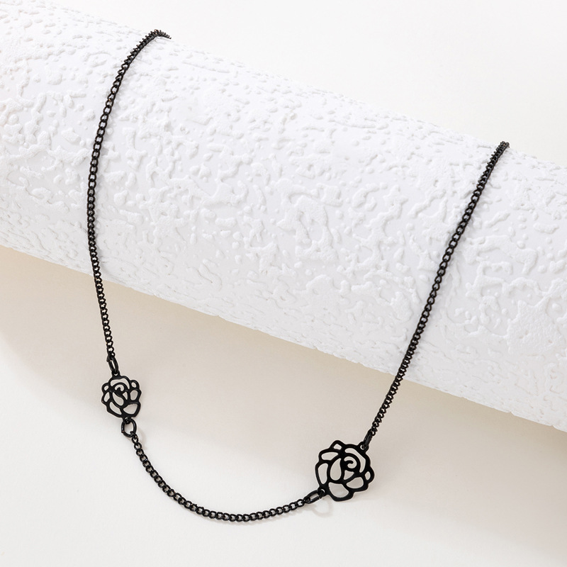 Fashion Flower Alloy Hollow Out Unisex Choker 1 Piece