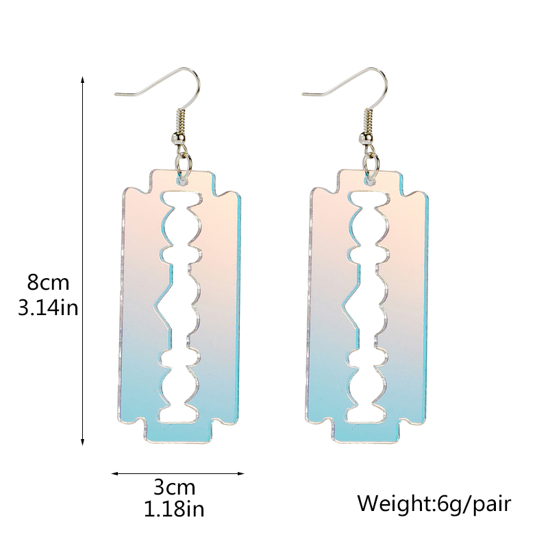 Simple Style Love Flower Mushroom Arylic Laser Womenu0027S Dangling Earrings 1 Pair