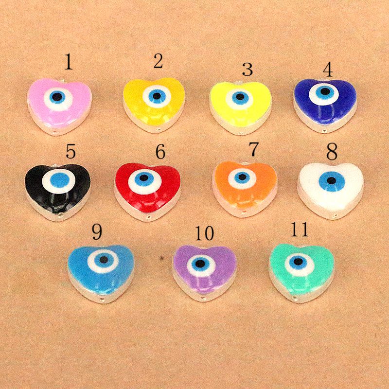 Simple Style Geometric Heart Shape Eye Shell Enamel Jewelry Accessories 1 Piece