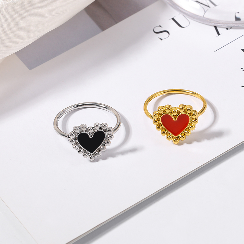 Fashion Heart Shape Alloy Womenu0027S Rings