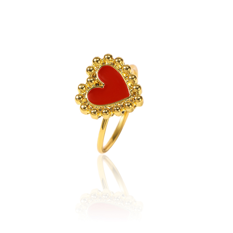 Fashion Heart Shape Alloy Womenu0027S Rings 1 Piece