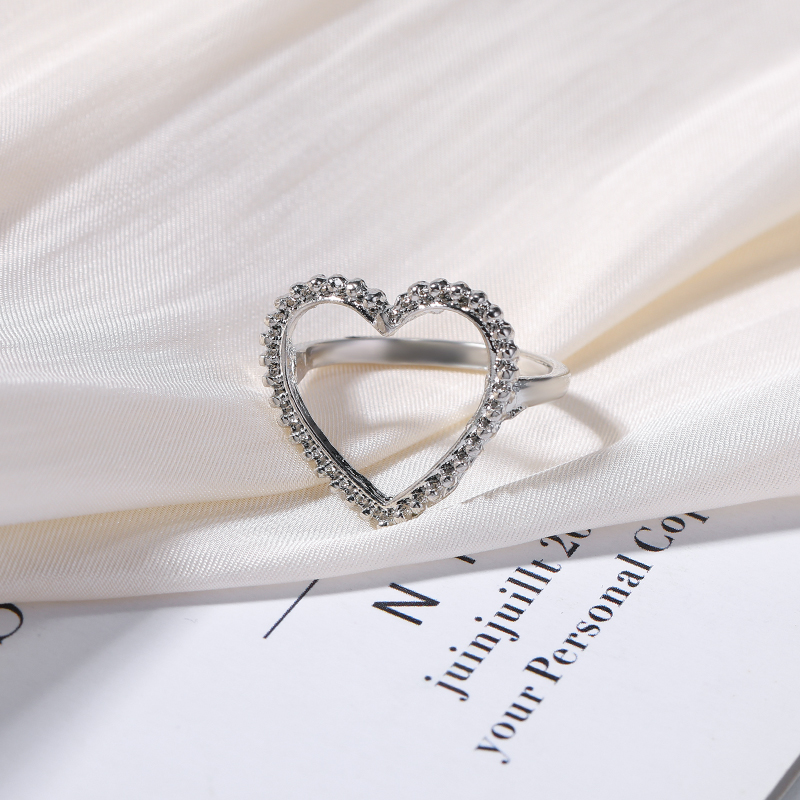 Fashion Heart Shape Alloy Womenu0027S Rings 1 Piece