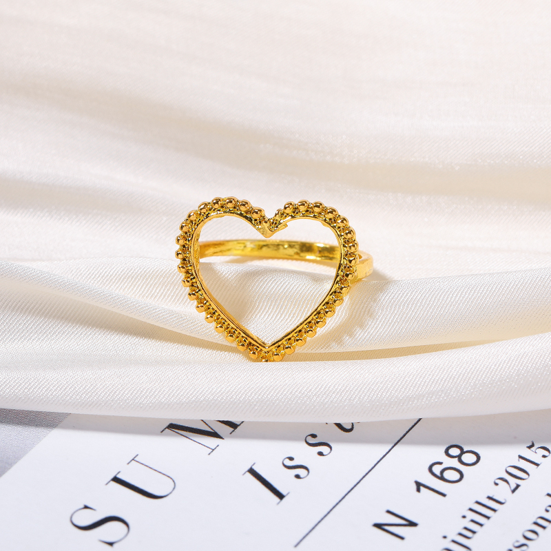 Fashion Heart Shape Alloy Womenu0027S Rings 1 Piece