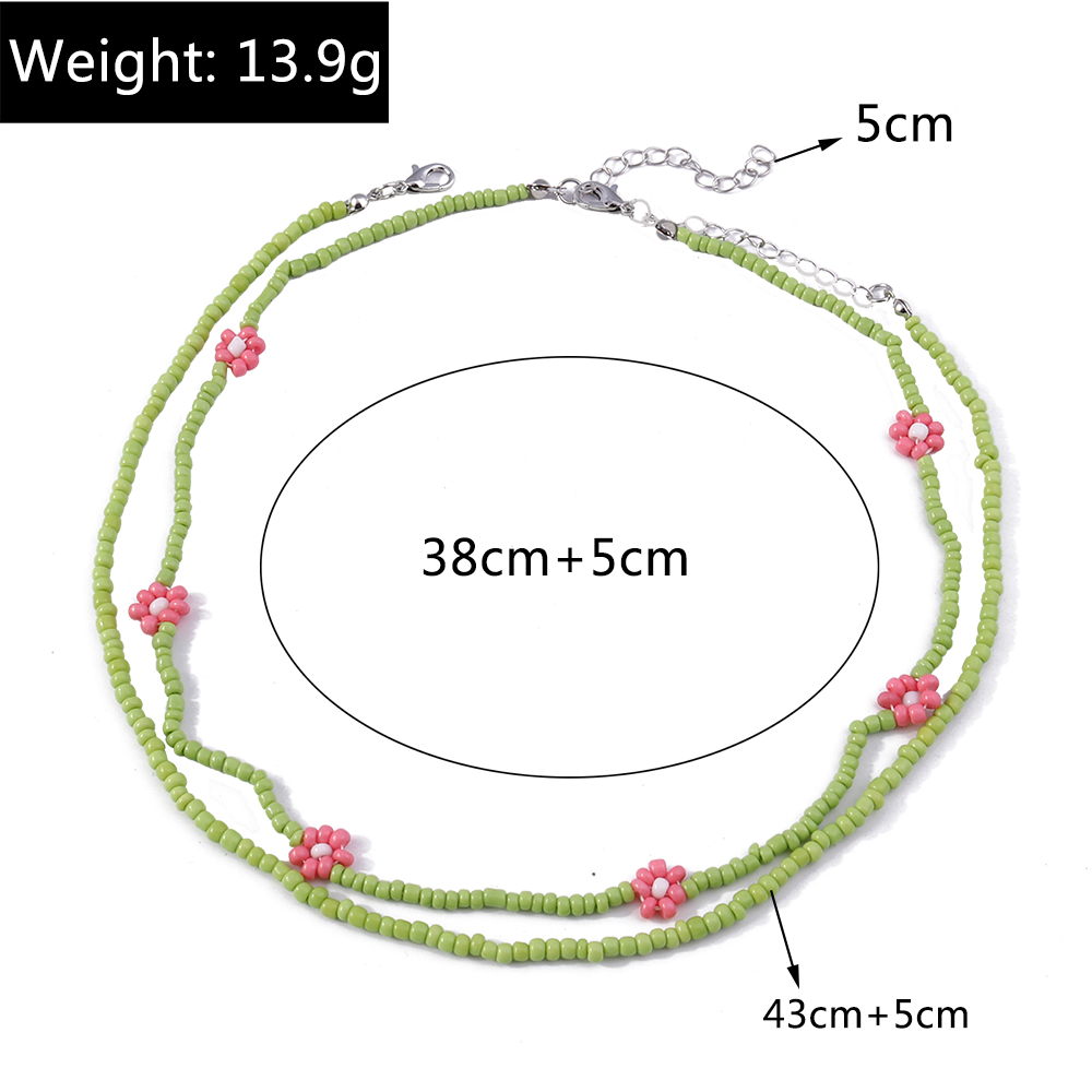 Fashion Colorful Beaded Womenu0027S Layered Necklaces 1 Piece