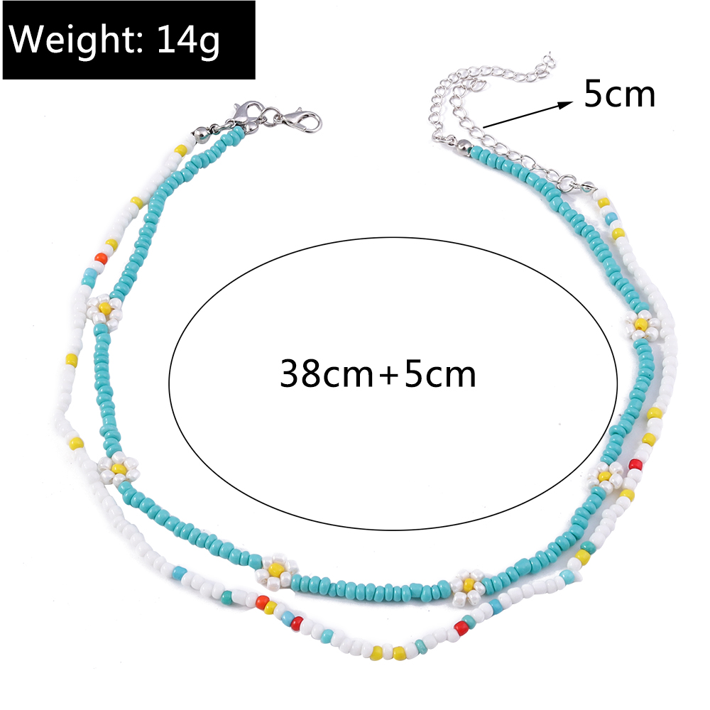 Fashion Colorful Beaded Womenu0027S Layered Necklaces 1 Piece