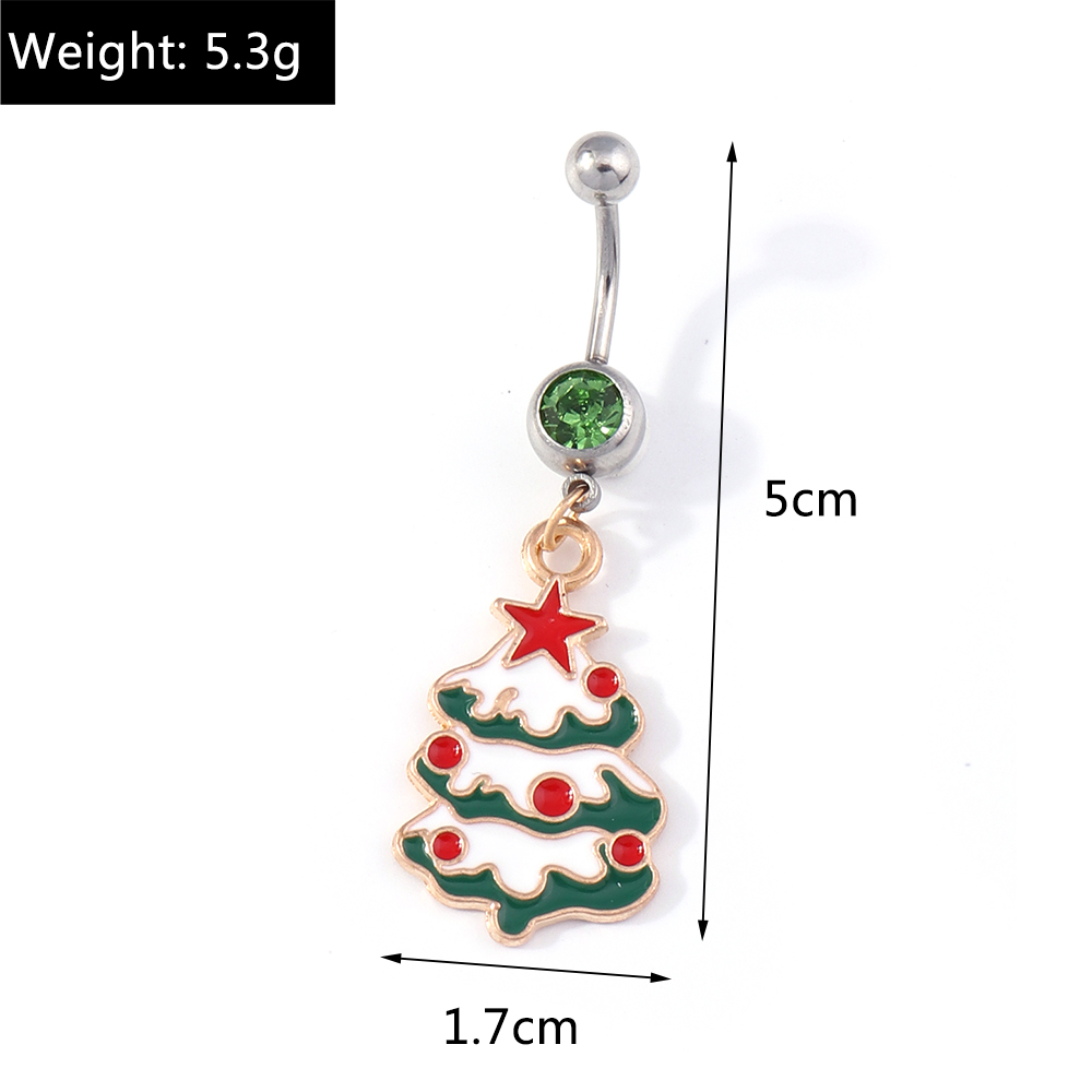 Fashion Santa Claus Alloy Plating Belly Ring 1 Piece