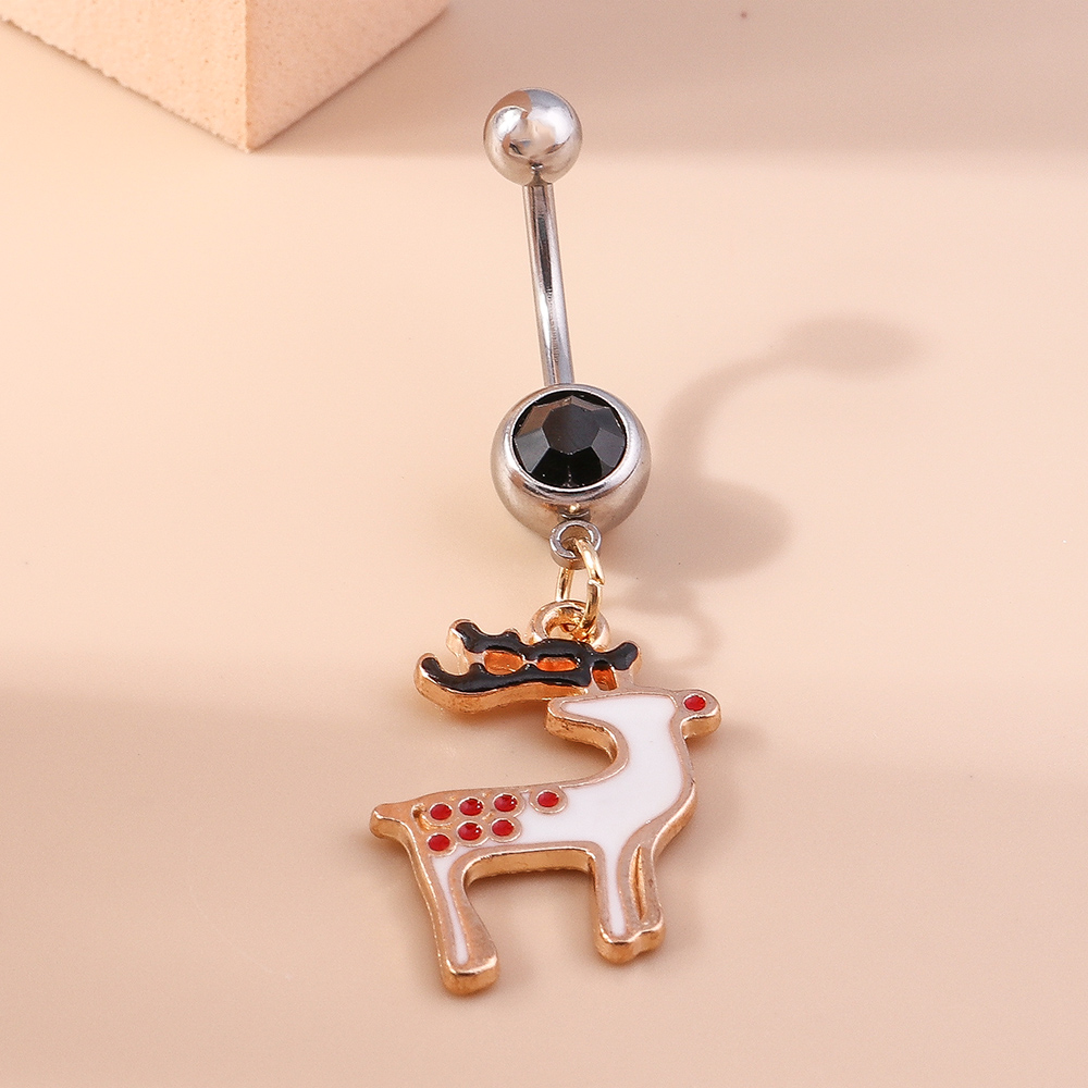 Fashion Santa Claus Alloy Plating Belly Ring 1 Piece