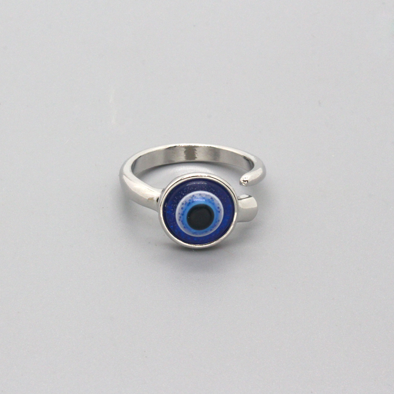 Retro Devilu0027S Eye Alloy Unisex Open Ring