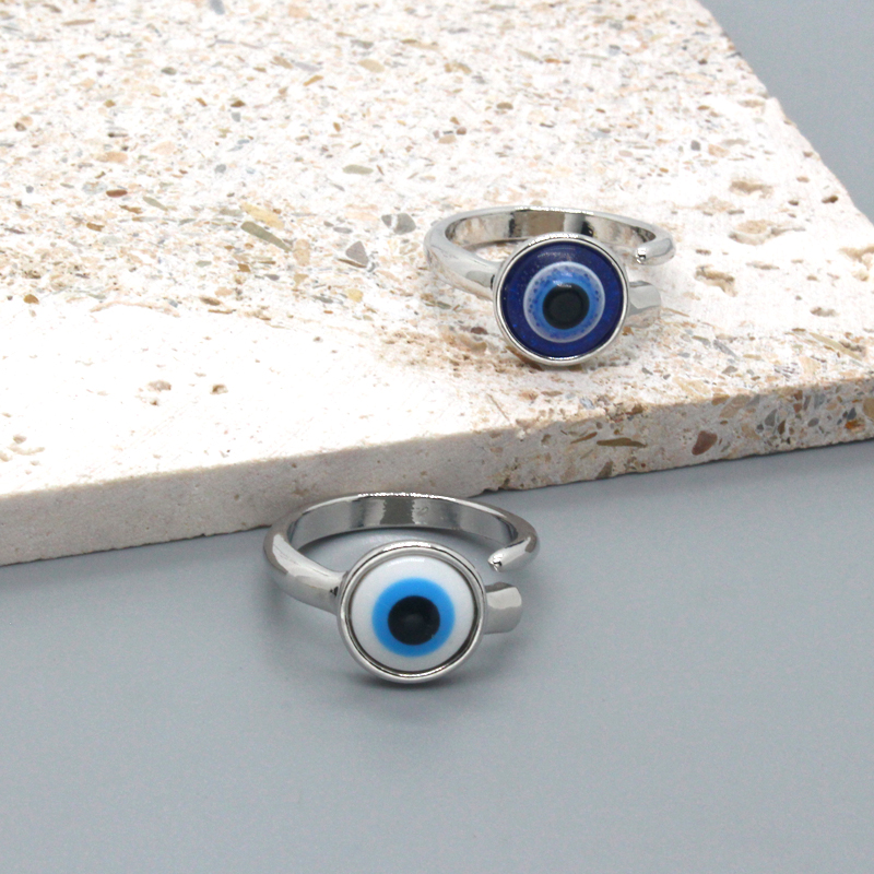 Retro Devilu0027S Eye Alloy Unisex Open Ring