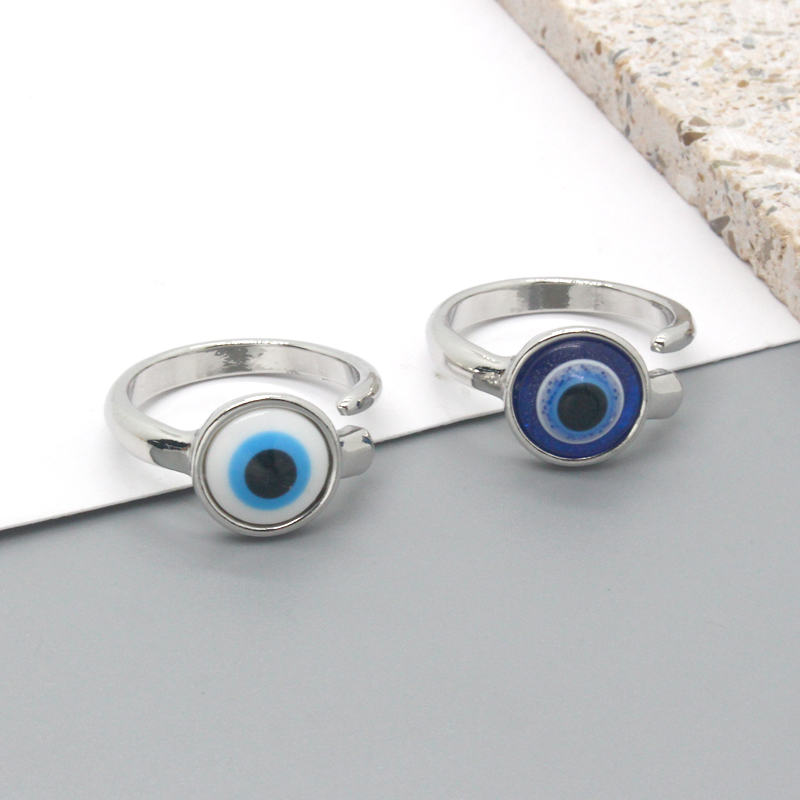 Retro Devilu0027S Eye Alloy Unisex Open Ring