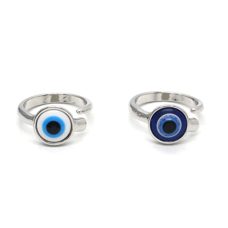 Retro Devilu0027S Eye Alloy Unisex Open Ring