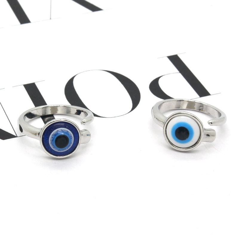 Retro Devilu0027S Eye Alloy Unisex Open Ring