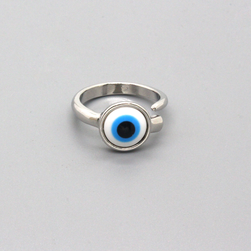 Retro Devilu0027S Eye Alloy Unisex Open Ring