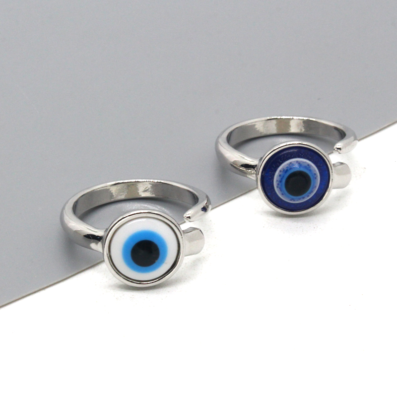 Retro Devilu0027S Eye Alloy Unisex Open Ring