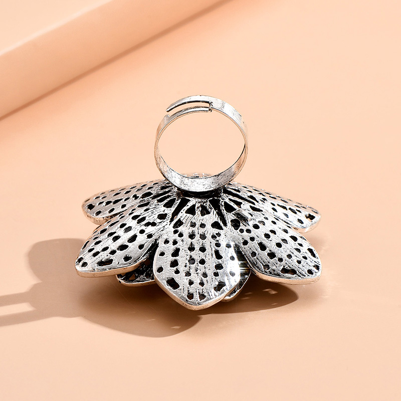 Fashion Flower Alloy Hollow Out Womenu0027S Open Ring 1 Piece