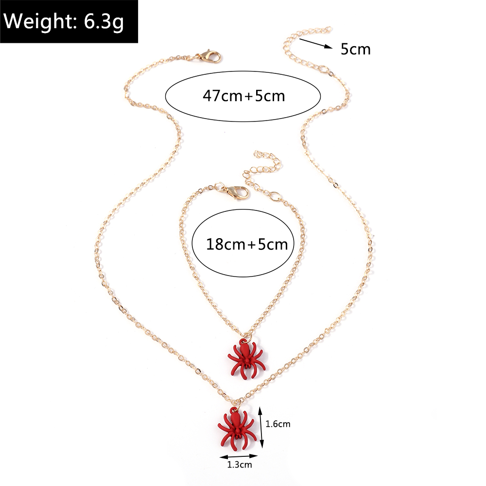 Fashion Spider Alloy Plating Womenu0027S Bracelets Necklace 1 Piece