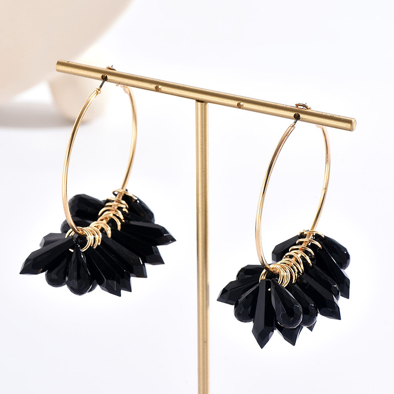 Fashion Round Arylic Asymmetrical Womenu0027S Drop Earrings 1 Pair