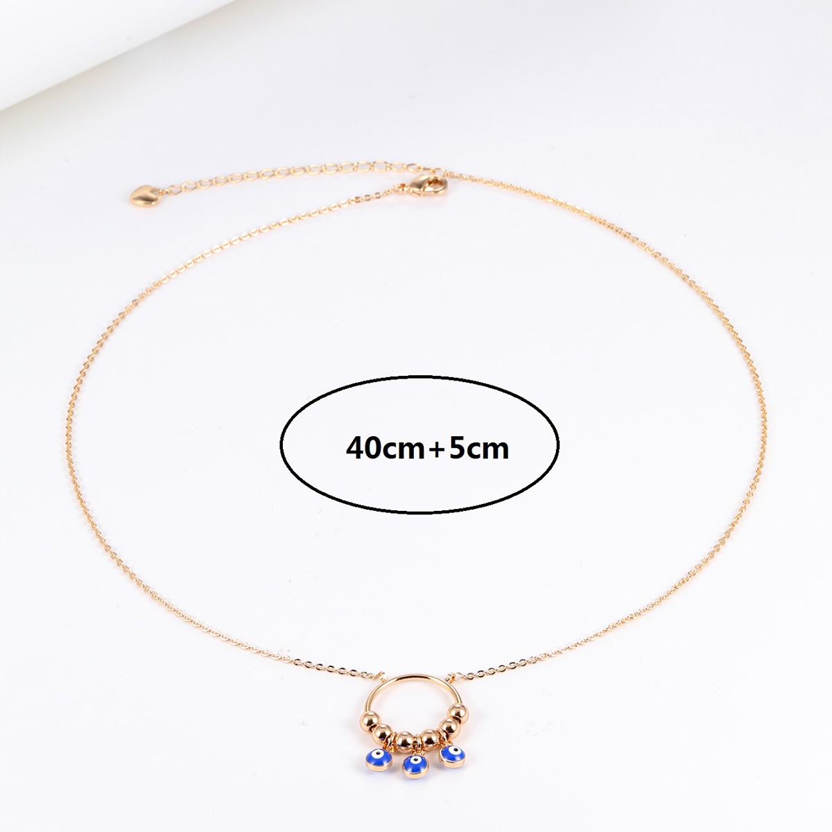 Fashion Eye Copper Gold Plated Pendant Necklace 1 Piece