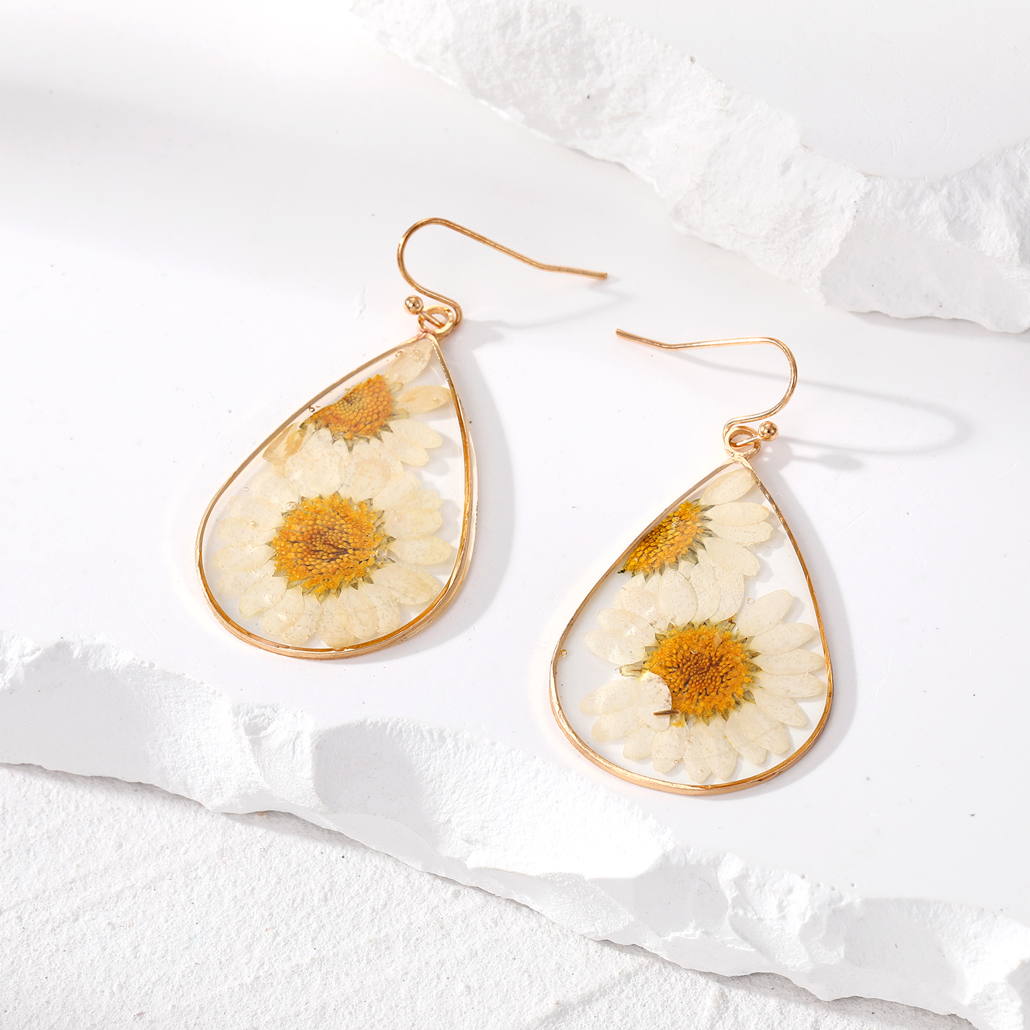 Vacation Flower Resin Epoxy Womenu0027S Earrings Necklace