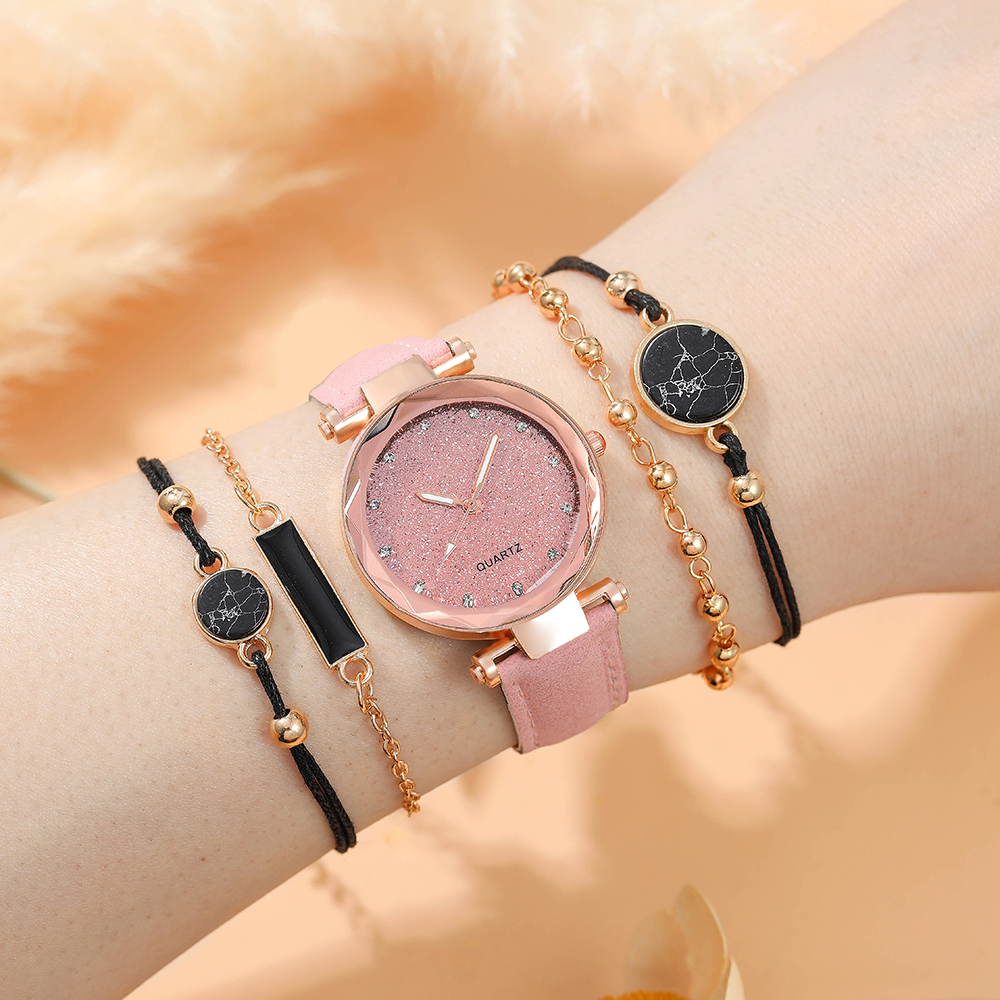 Fashion Solid Color Buckle Quartz Womenu0027s Watches
