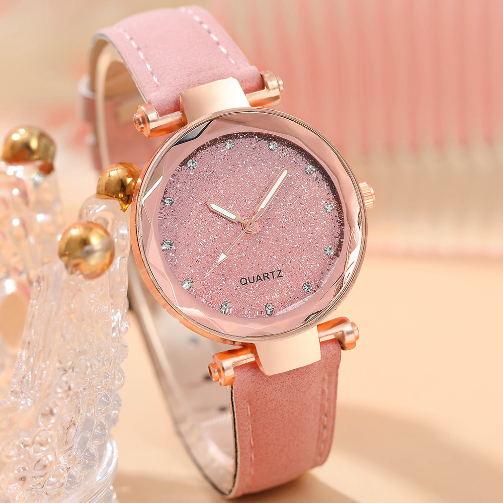 Fashion Solid Color Buckle Quartz Womenu0027s Watches
