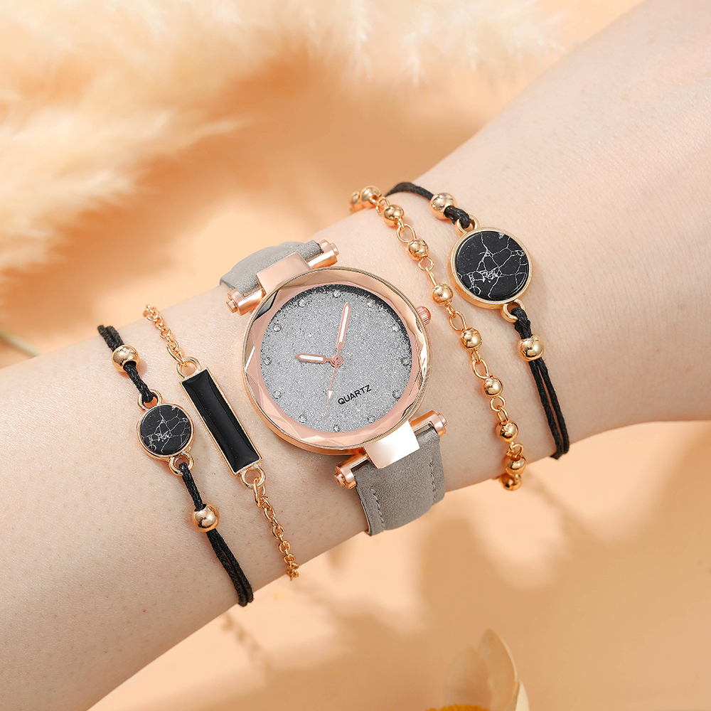 Fashion Solid Color Buckle Quartz Womenu0027s Watches