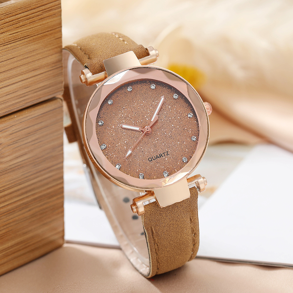 Fashion Solid Color Buckle Quartz Womenu0027s Watches
