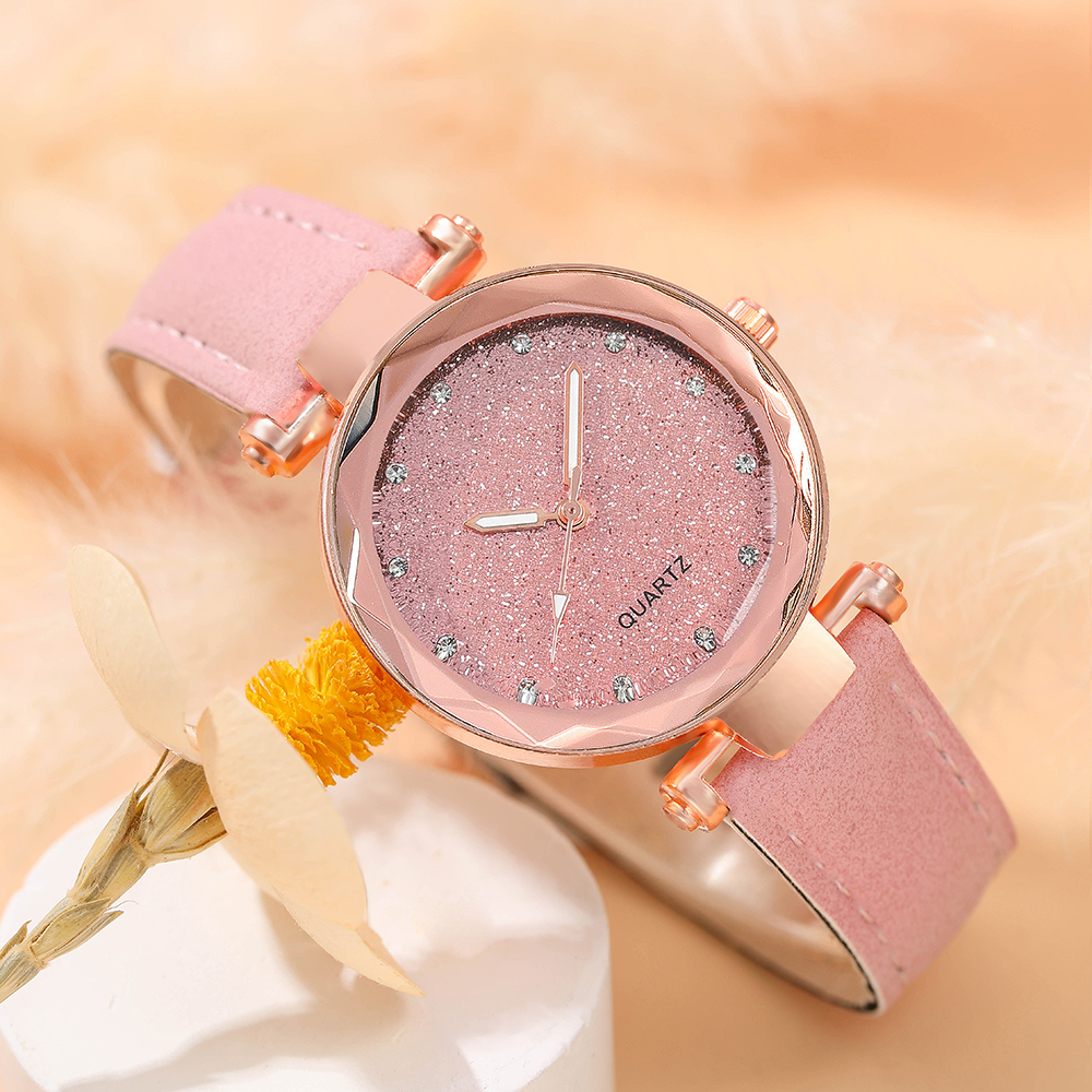 Fashion Solid Color Buckle Quartz Womenu0027s Watches